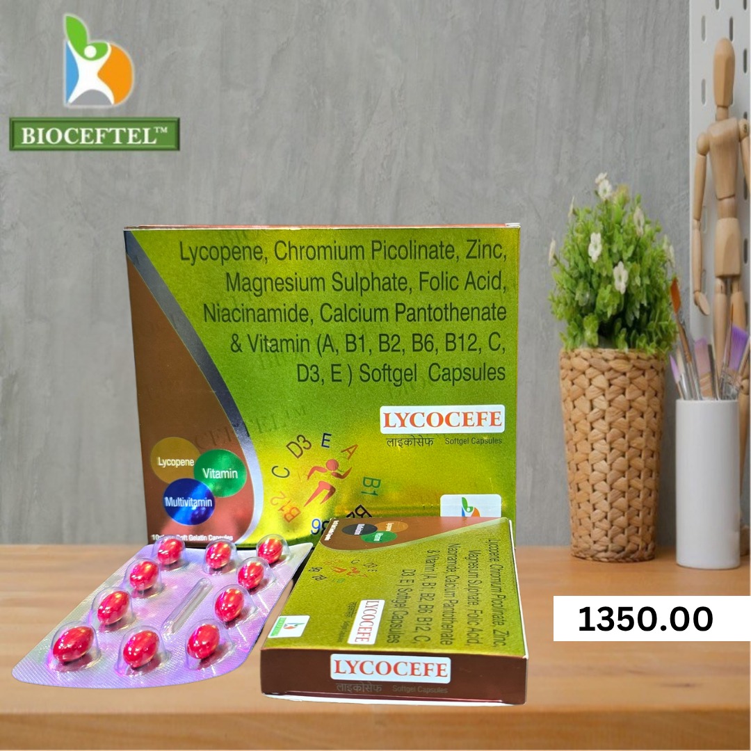 LYCOCEFE Softgel Capsules - Lycopene, Multivitamin